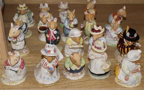 Twenty Royal Doulton Bramley Hedge character figures